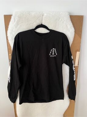 Last Call Co. “See No Evil Hear No Evil Say No Evil” Long Sleeve Shirt Black